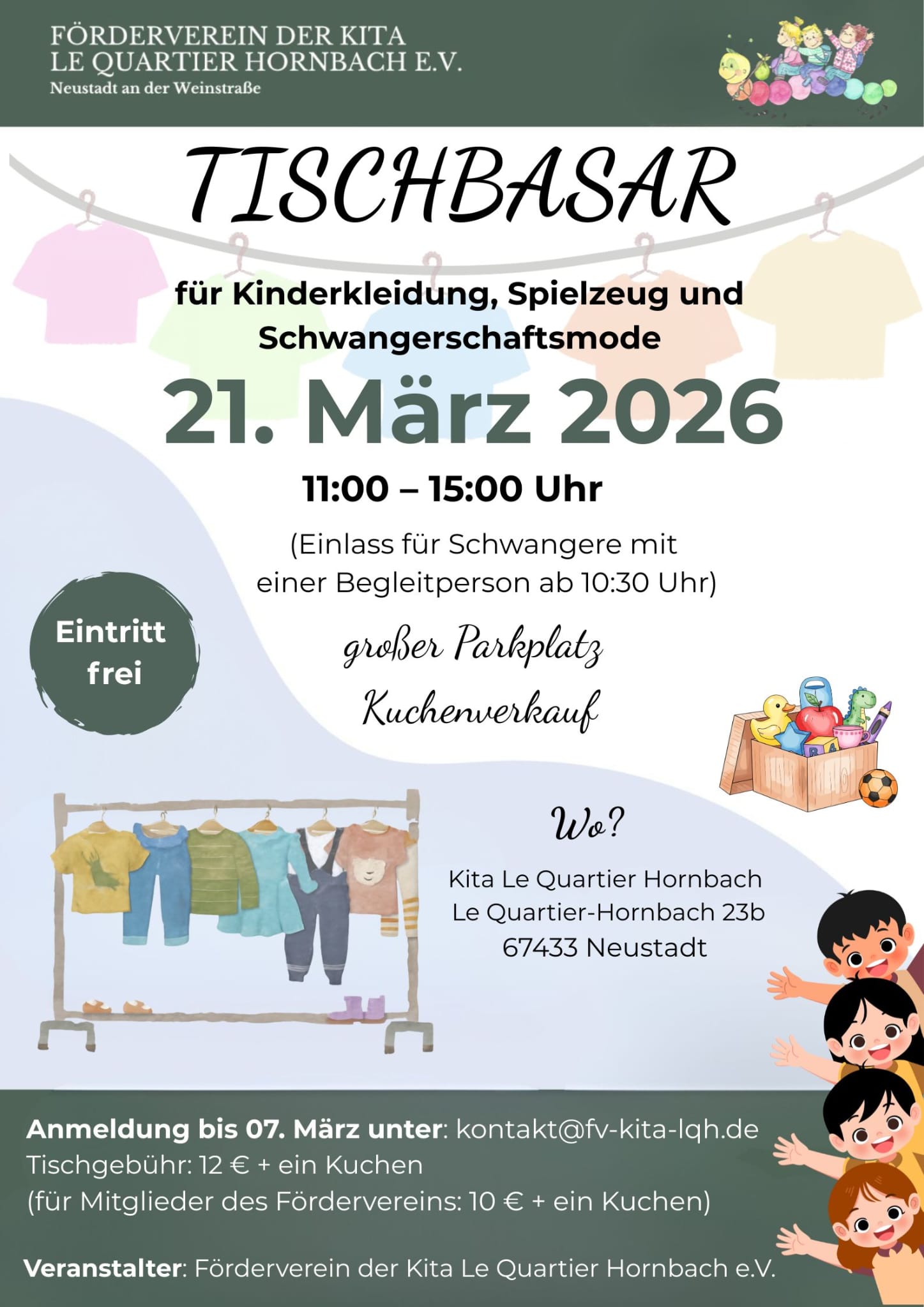 Tischbasar am 21. März